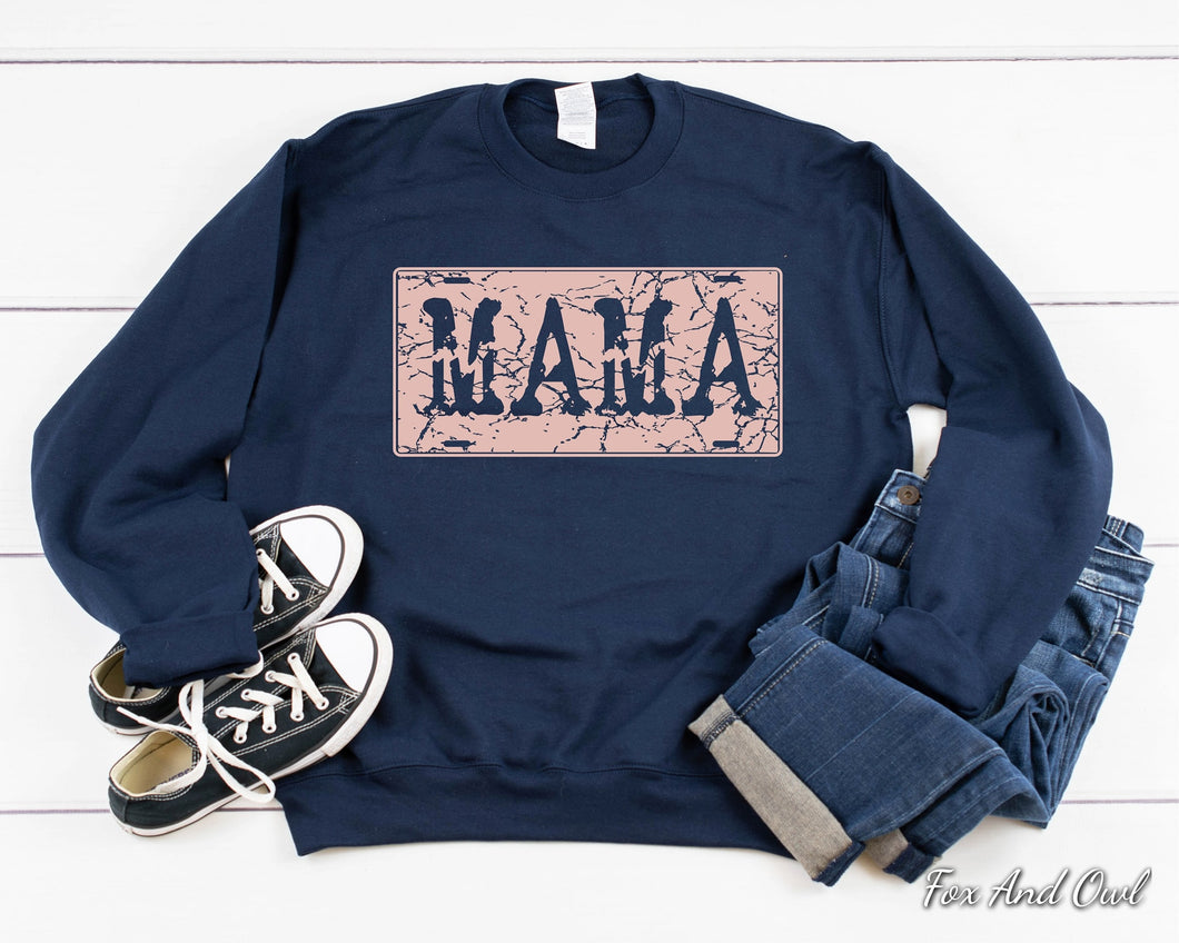 Mama Navy Sweatshirt - FINAL SALE