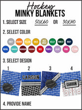 30x40 Custom Minky Sports Blankets