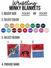 50x60 Custom Minky Sports Blankets